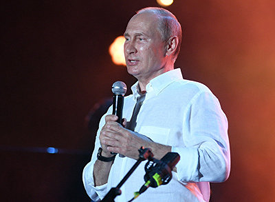 Vladimir Putin attends Koktebel Jazz Party festival