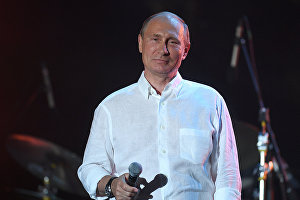 Russian President Vladimir Putin attends Koktebel Jazz Party 2017 festival
